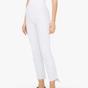 Mother Denim Insider Crop Step Fray, Glass Slipper